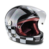 Viper F656 Vintage Full Face Helmet - 59 Black / White