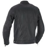 Oxford Bladon Leather Cafe Racer Jacket - Black
