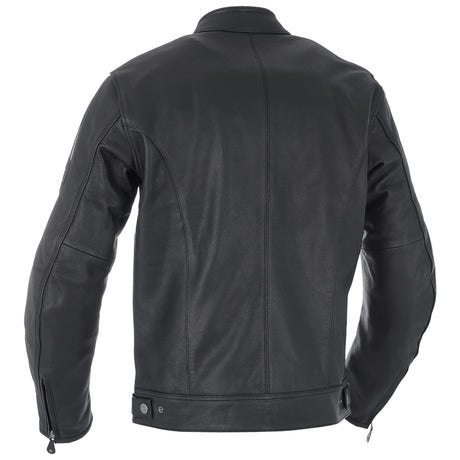 Oxford Bladon Leather Cafe Racer Jacket - Black