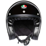AGV X70 Mono Retro Open Face Helmet - Gloss Black