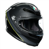 AGV K6 "Minimal" Full Face Helmet - Gunmetal / Black / Fluo Yellow