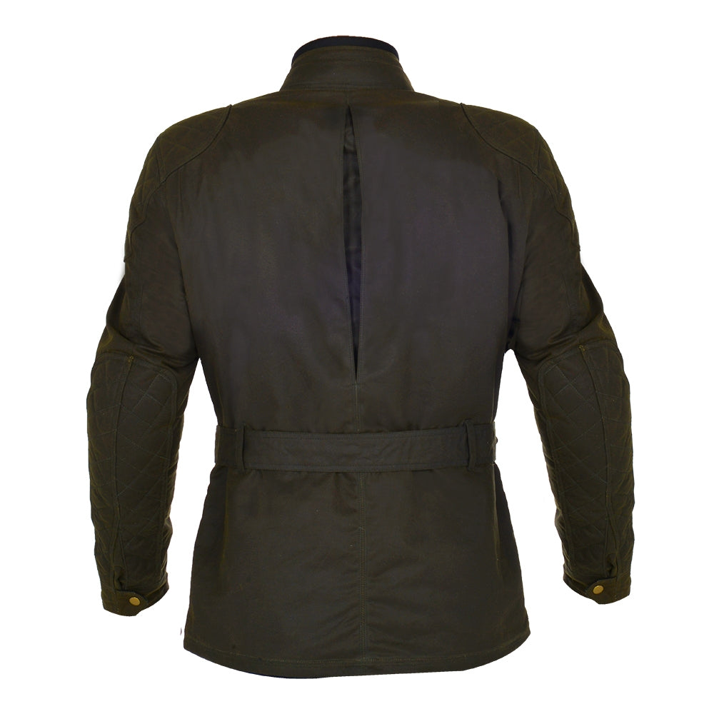 Oxford Bradwell Men's Waxed Waterproof Motorcycle Jacket - Rifle Green - Oxford -  - MSG BIKE GEAR - 4