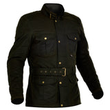 Oxford Bradwell Men's Waxed Waterproof Motorcycle Jacket - Rifle Green - Oxford -  - MSG BIKE GEAR - 3