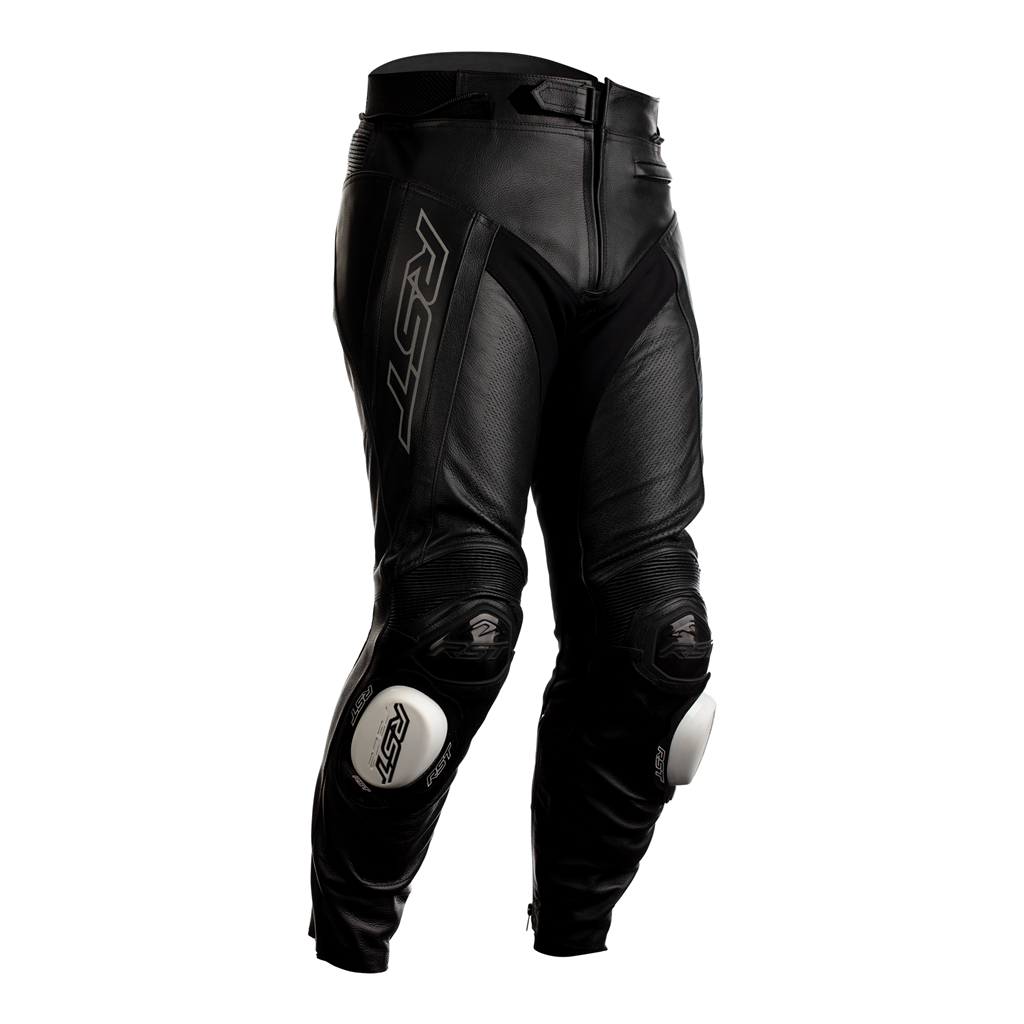 RST Tractech Evo R CE Leather Trousers - Black / Black