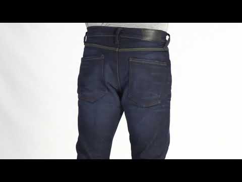 Oxford Original Approved AA Dynamic Men's Motorcycle Jean Slim - Blue Short