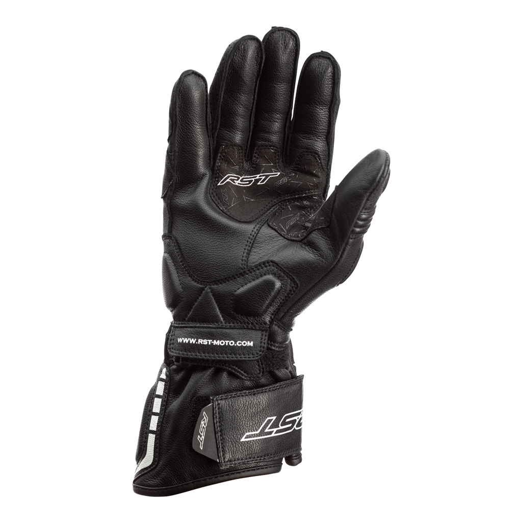 RST Axis CE Leather Sports Gloves - Black