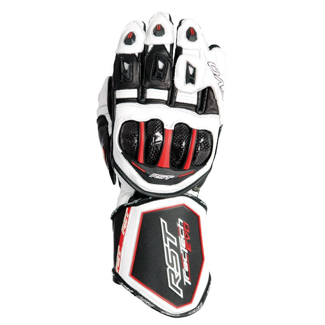 RST TRACTECH EVO CE 2579 LEATHER MOTORCYCLE RACE GLOVES WHITE - RST -  - MSG BIKE GEAR