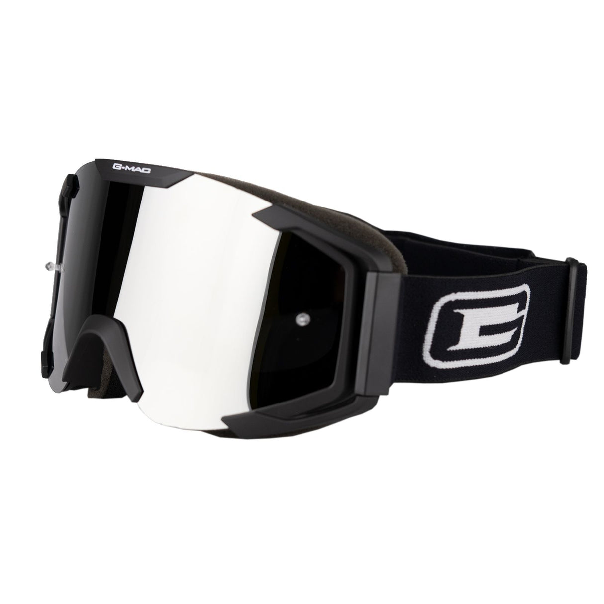 G-MAC Impact Motocross MX Goggles (Clear & Silver Lens Included)