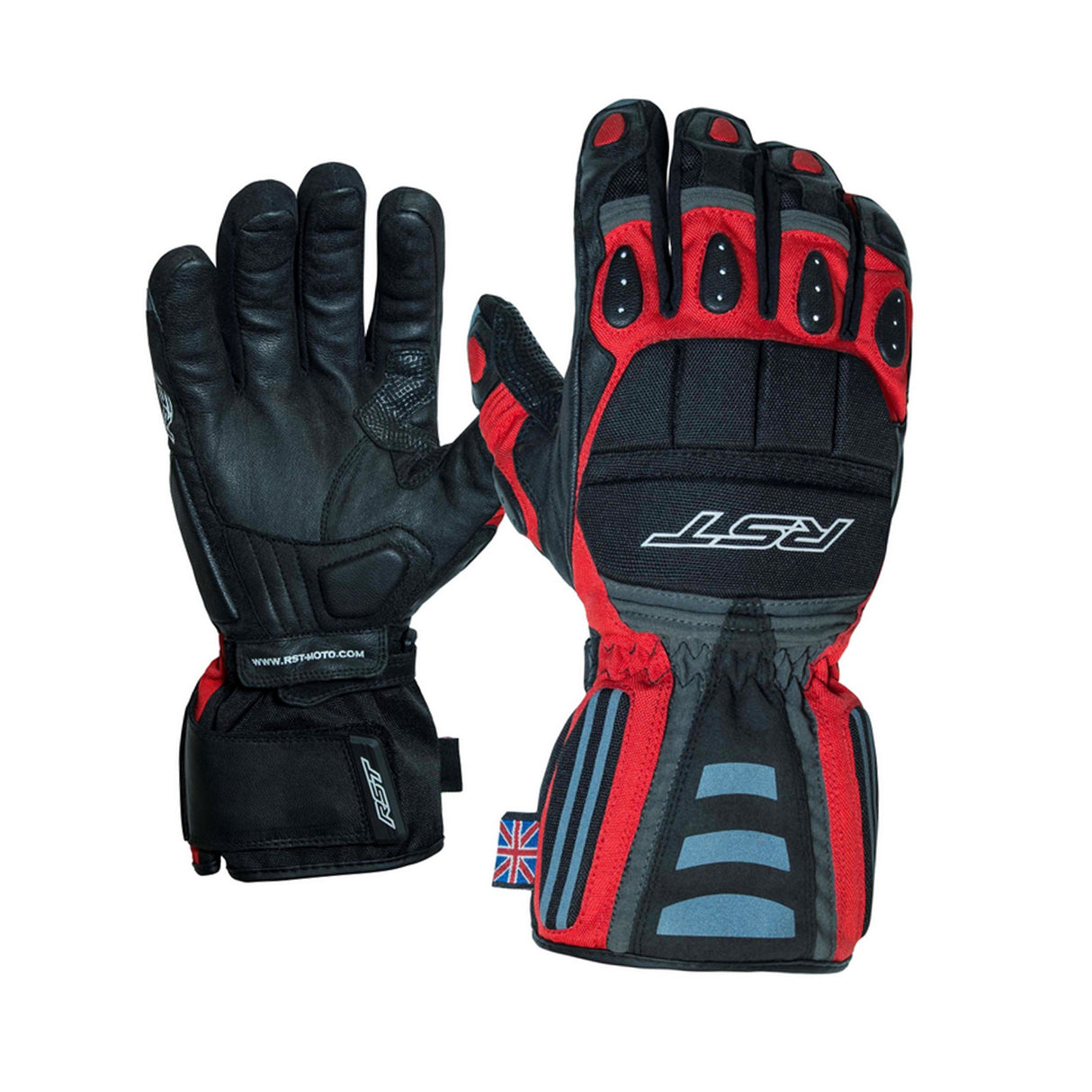 RST 2717 Storm CE Approved Waterproof Gloves - Red