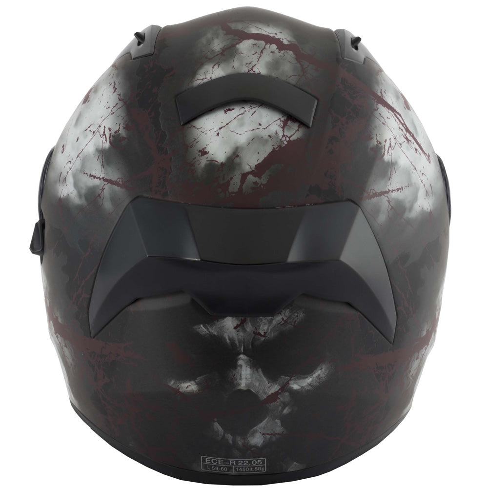 Vcan V128 Full Face Helmet - Rage