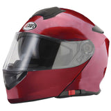 Vcan V271 Flip Front Helmet - Burgundy