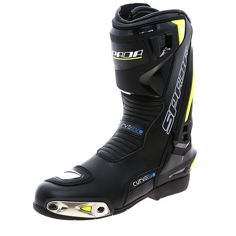 Spada Curve Evo WP Waterproof Leather Race Motorcycle Boots - Black/Yellow - Spada -  - MSG BIKE GEAR - 3