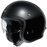 Shoei J.O Open Face Motorcycle Cruiser Scooter Helmet + Visor - Black - Shoei -  - MSG BIKE GEAR