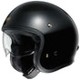 Shoei J.O Open Face Motorcycle Cruiser Scooter Helmet + Visor - Black - Shoei -  - MSG BIKE GEAR