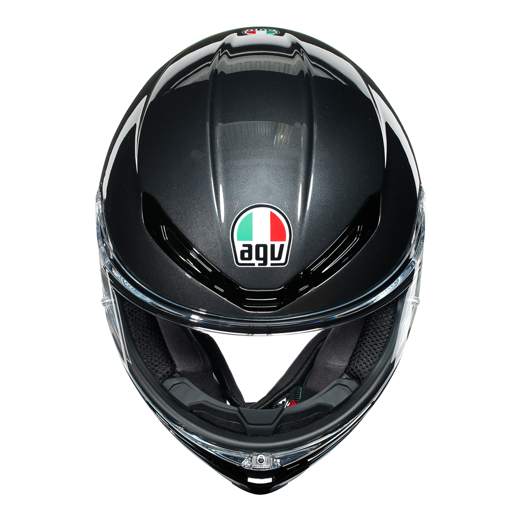 AGV K6 "Minimal" Full Face Helmet - Gunmetal / Black / Fluo Yellow