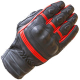 Merlin Castor Leather Motorcycle Outlast Gloves - Black/Red