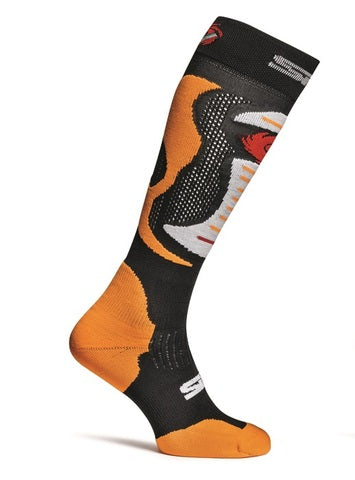 Sidi Faenza Long Race Socks - Orange Fluo