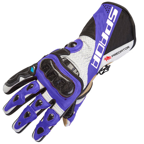 Spada Predator 2 Leather Summer Race Motorbike Motorcycle Gloves - Blue - Spada -  - MSG BIKE GEAR - 1