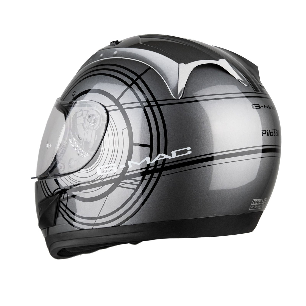 G-Mac Pilot Evo Full Face Motorcycle Helmet