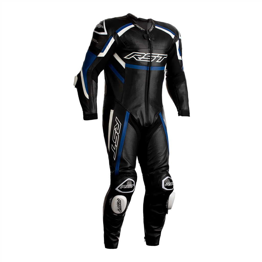 RST 2460 TracTech Evo R CE Leather Suit - Black / Blue / White