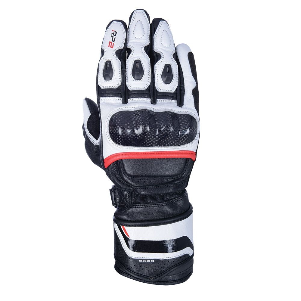 Oxford RP-2 2.0 Leather Gloves - Black, White, Red