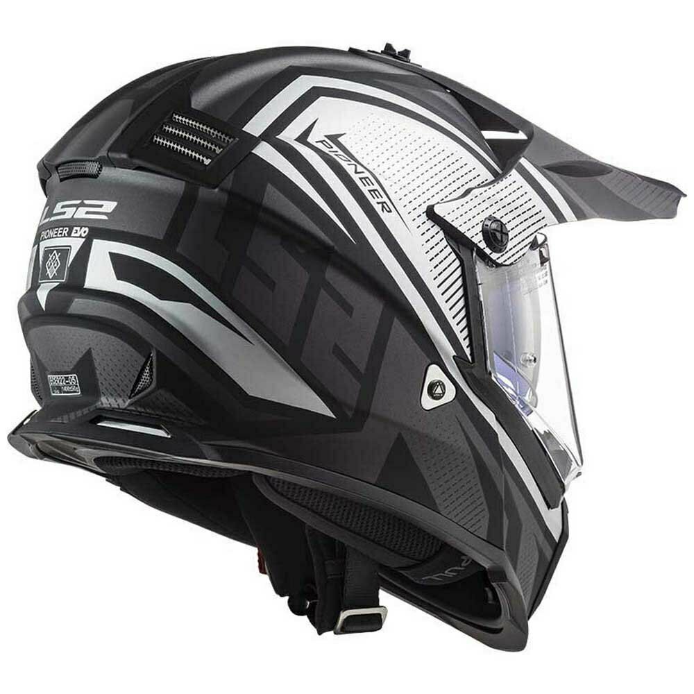 LS2 MX436 Pioneer EVO Master Adventure Helmet - Matt Titanium