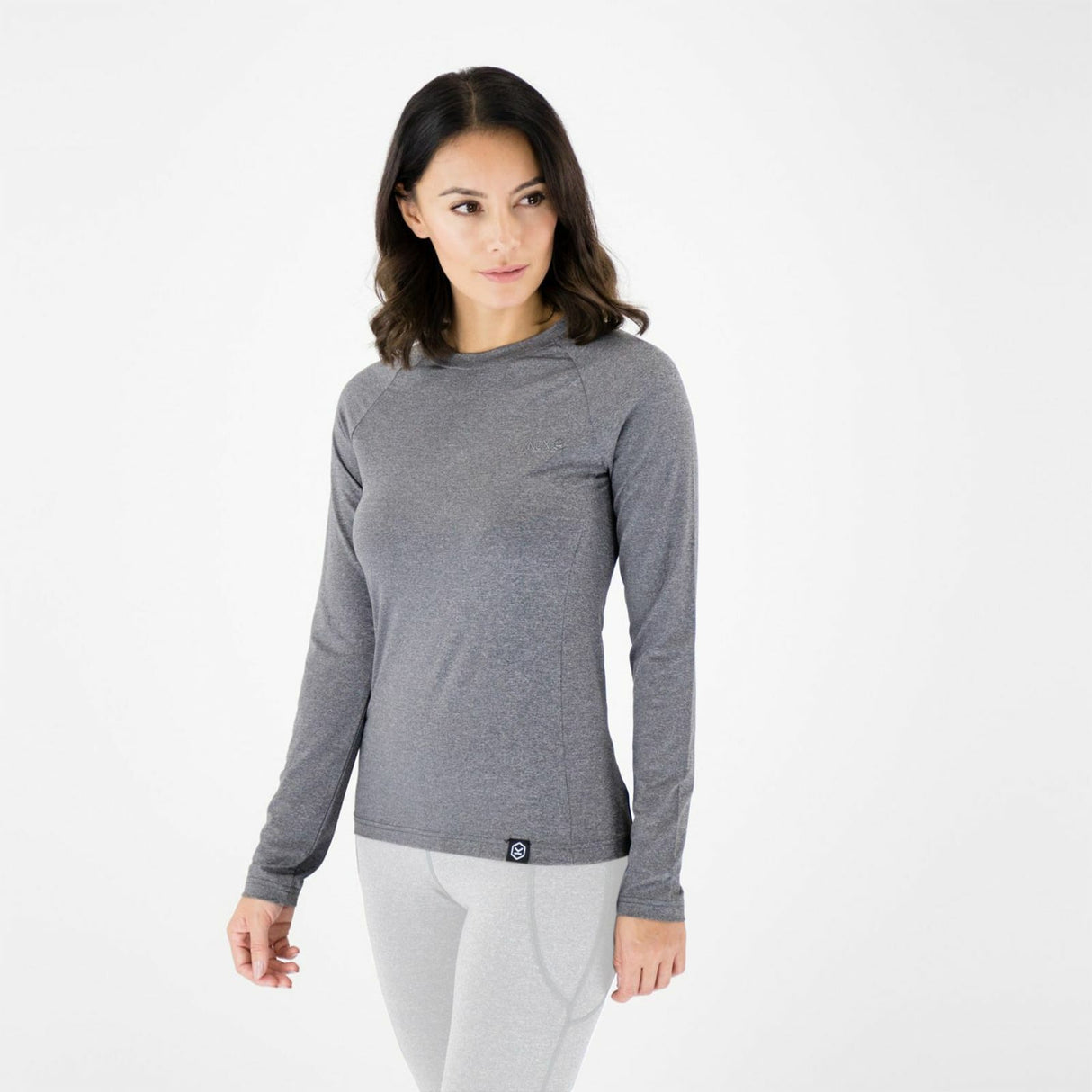 Knox Mia Dual Active Base Layer Long Sleeve Top for Women - Grey