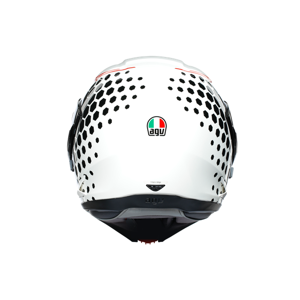 AGV Compact-ST Detroit Flip Front Helmet - White / Black