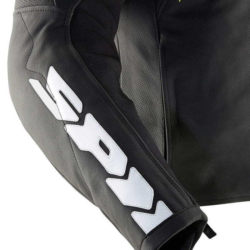 Spidi Evo Rider Leather Sports Jacket - Black / White