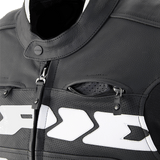Spidi Evo Rider Leather Sports Jacket - Black / White