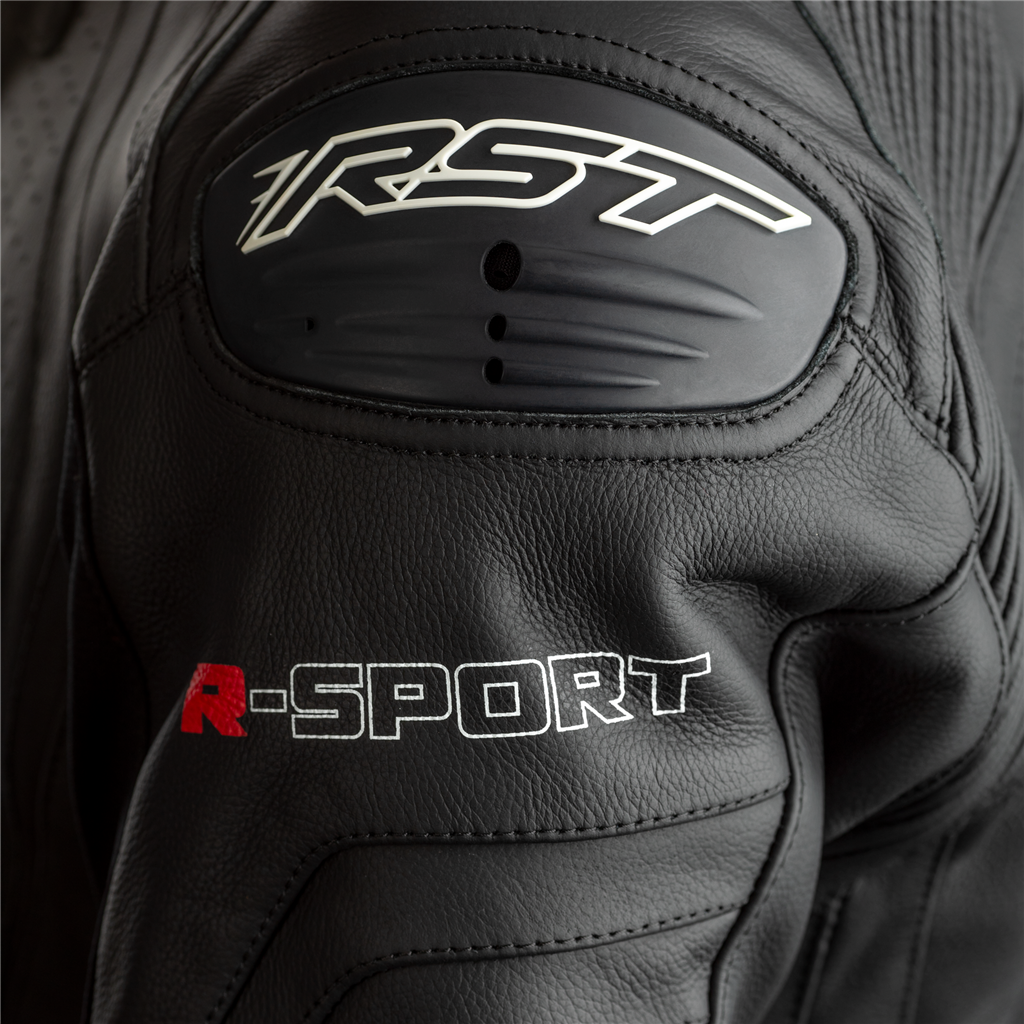 RST R-Sport CE Leather Suit - Black / White