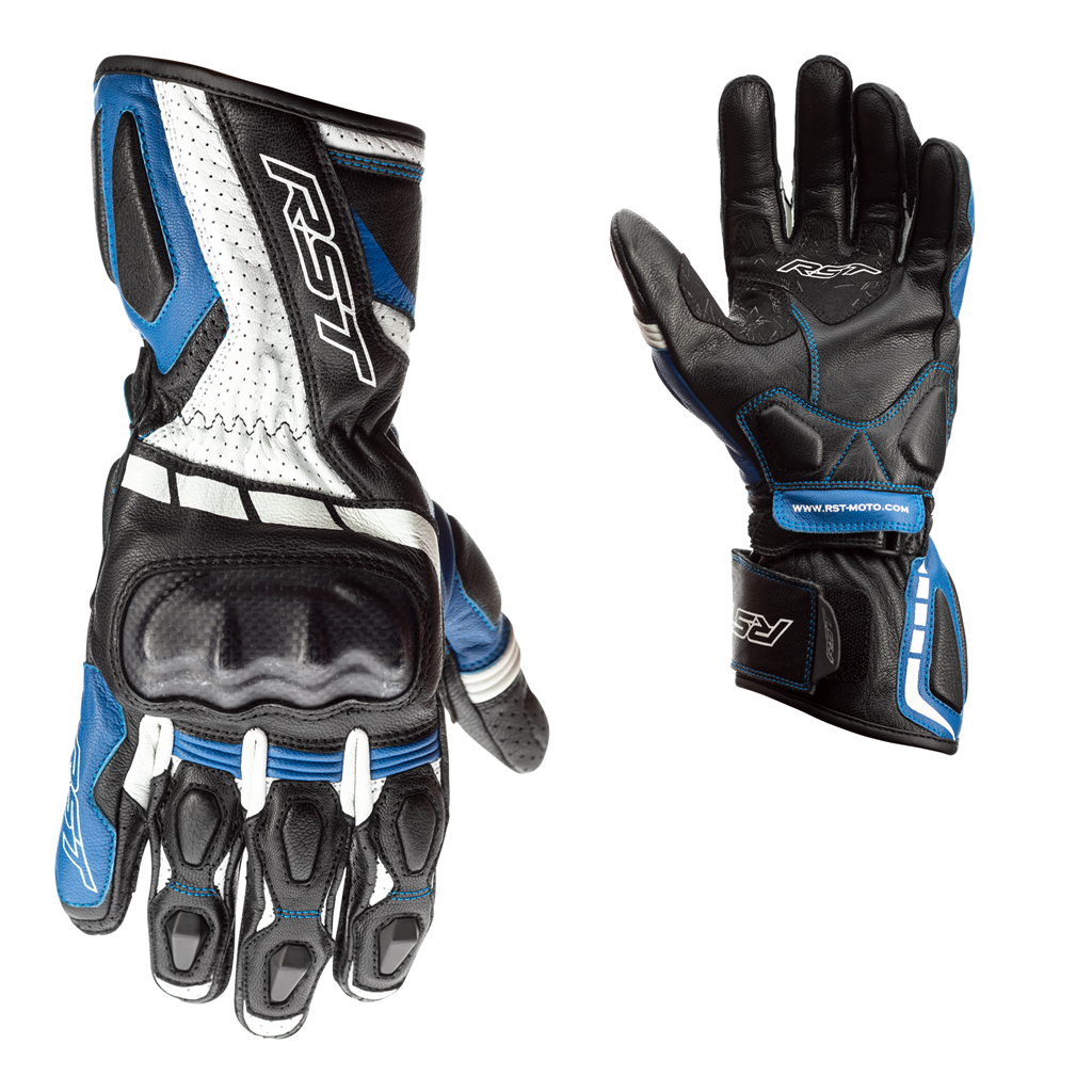 RST Axis CE Sports Gloves - Black / Blue / White