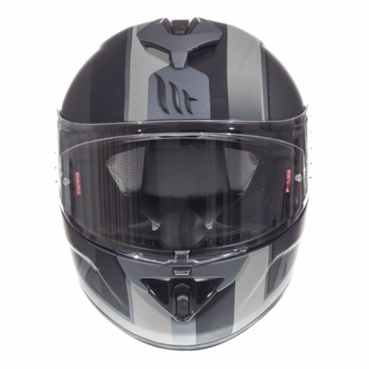 MT Rapide Overtake Full Face Helmets - Matt Black / White