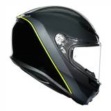 AGV K6 "Minimal" Full Face Helmet - Gunmetal / Black / Fluo Yellow