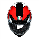 AGV K6 "Hyphen" Full Face Helmet -Red / Black / White