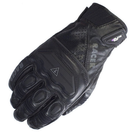 RACER GUIDE LEATHER & TEXTILE SUMMER MOTORCYCLE GLOVES BLACK - RACER -  - MSG BIKE GEAR