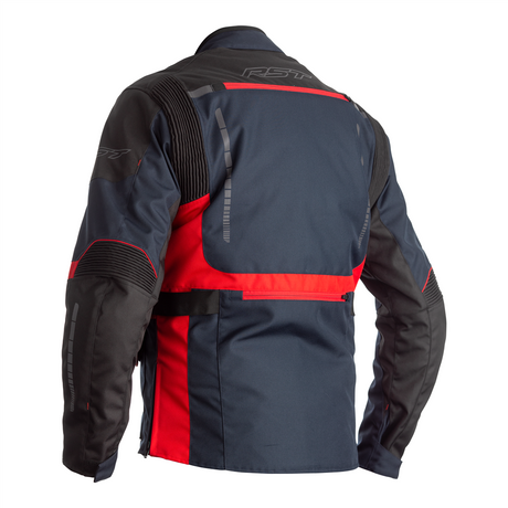 RST Atlas CE Waterproof Textile Jacket - Blue / Black / Red