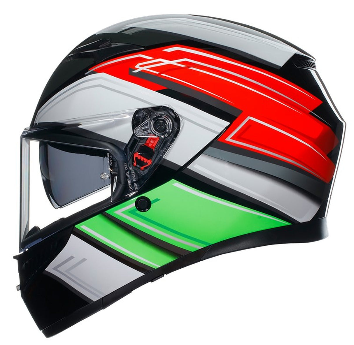 AGV K3 E2206 Full Face Motorcycle Helmet - Wing Black, Italy