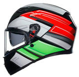 AGV K3 E2206 Full Face Motorcycle Helmet - Wing Black, Italy