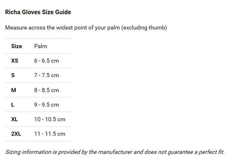 Richa Stealth CE Cerified Sports Motorbike Motorcycle Leather Gloves - Black - Richa -  - MSG BIKE GEAR - 3