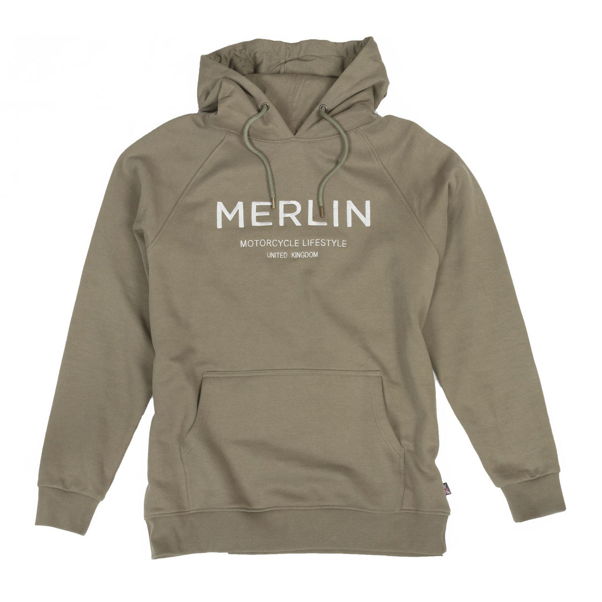 Merlin Sycamore Pull Over Organic Cotton Fleece Hoody - Kharki