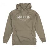 Merlin Sycamore Pull Over Organic Cotton Fleece Hoody - Kharki
