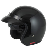 Vcan V537 Open Face Helmet - Gloss Black
