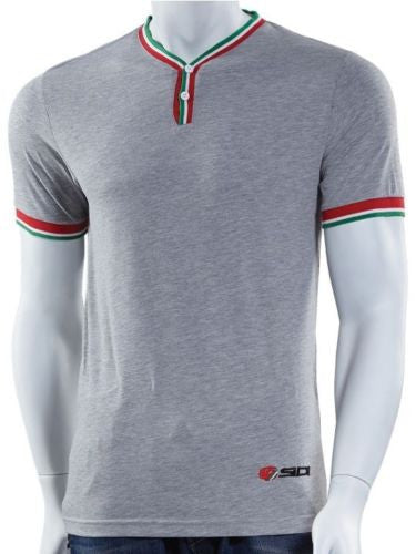 OFFICIAL SIDI CASUALS REGAL BUTTON UP TEE T-SHIRT GREY - Sidi -  - MSG BIKE GEAR