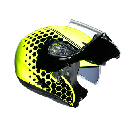 AGV Compact-ST Detroit Flip Front Helmet - Fluo Yellow / Black